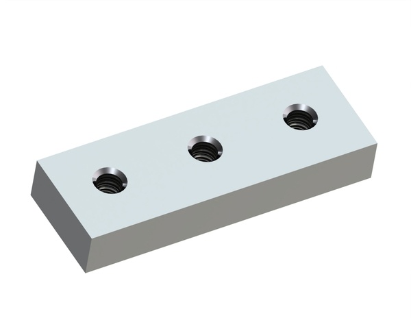 Cizalla para chatarra 189x65x30, 3x roscas M18 