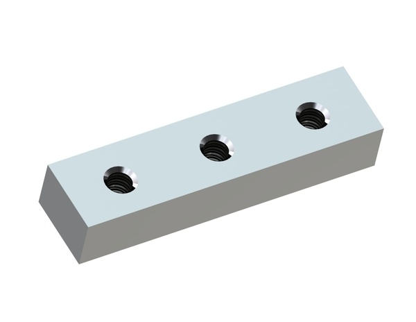 Cizalla para chatarra 200x50x35, 3x roscas M18 