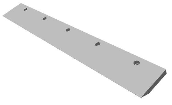 Clamping bar 5-parts for Vecoplan LLC (Retech) Vecoplan VAZ 160/200