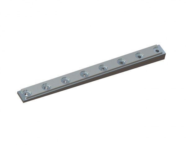 Clamping bar 990x80x65, 8 stepped countersinks for Herbold Meckesheim GmbH Herbold SML 60/100