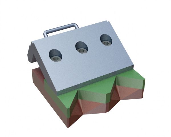 Clamping bar left 345x280x141, armored for Lindner Recyclingtech Lindner Jupiter