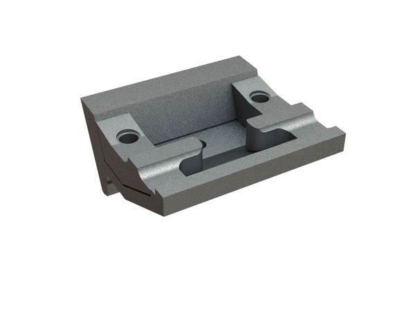 Clamping bar outer 282x275x143 3 holes for Untha Untha XR