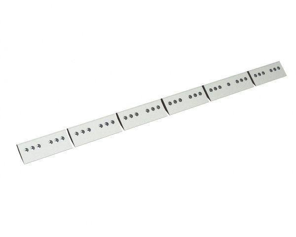 Clamping strip 6-part 2487x170x48, version 80, for adjustable counter knife for Vecoplan Vecoplan VAZ