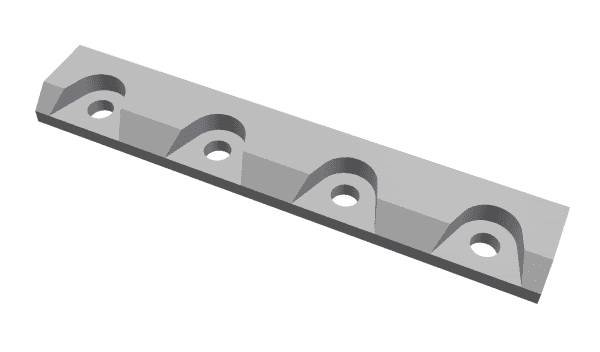 Clamping wedge set 5-parts for Vecoplan Vecoplan VAZ