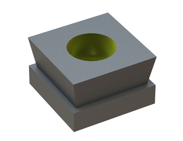 Clearing element 49x49x30 Eco Line, flat for Zeno Zerkleinerungsmaschinen 