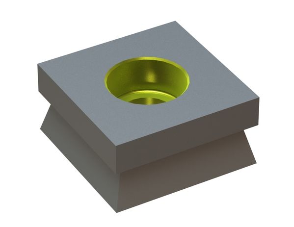 Clearing knife 40x40x20 Eco Line for Vecoplan LLC (Retech) 