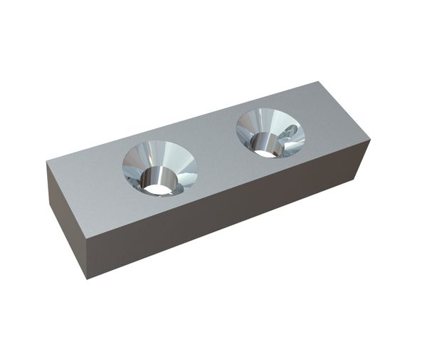 Coltello 156x48x32 Premium Line, svasature su entrambi i lati, versione X per Untha UNTHA TR 2500
