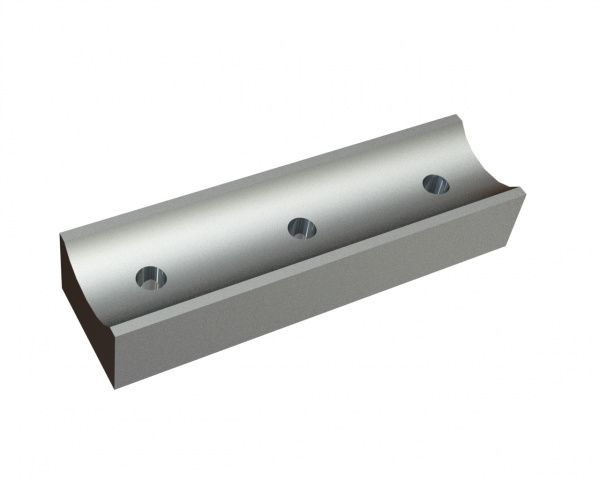 Coltello 195x56x35 Premium Line, 3x filettatura M14, protetto da modello di utilità per MeWa | Ehehalt | Andritz MeWa | THM Recycling Mewa UG 1608