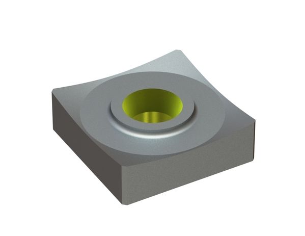 Coltello 40x40x12, angoli smussati, Eco Line, foro svasato per vite M10, versione Y per Holzmag | Metso 