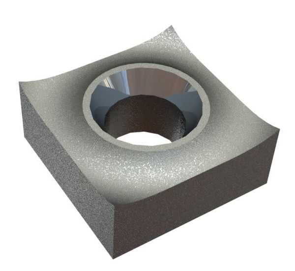 Coltello 65x65x28 PremiumCut, svasato su un lato, versione W per Lindner Recyclingtech 