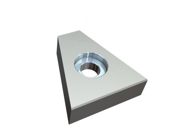 Coltello 67x64x20 Premium Line, svasatura su entrambi i lati, versione X per Doppstadt Umwelttechnik GmbH 