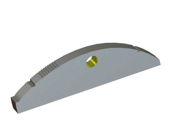 Coltello rotore 129x35x8, Eco Line, 1 foro, versione X 