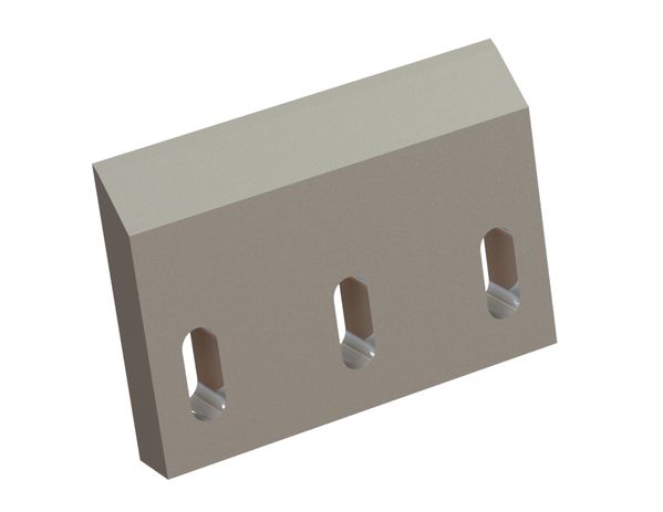 Coltello rotore 199x140x27, Premium Line, 3 asole, 4xM12 filettature, versione X 