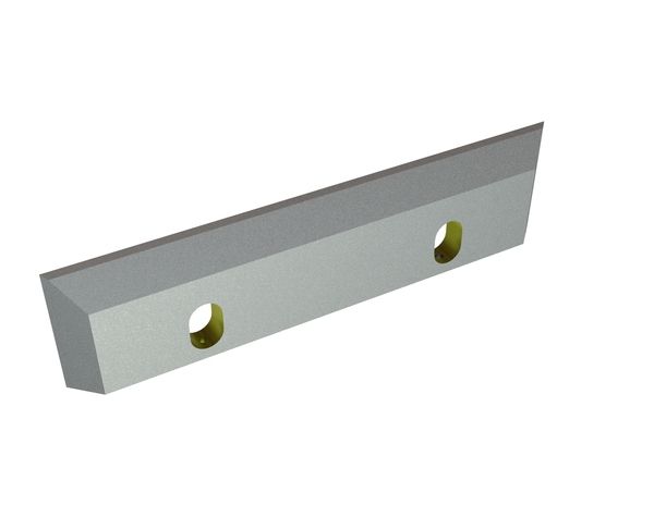 Coltello rotore 398x95x20, Eco Line, 2 asole, tagliente 5x50°/35°, 2x filettatura M8, versione X per Wanner Technik GmbH 