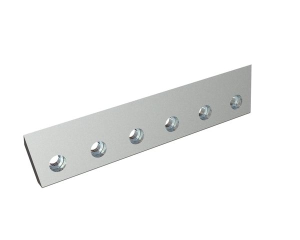 Coltello rotore 400x88x24 Premium Line, 6 fori svasati, tagliente 45°, versione X per Heinrich Dreher Maschinenbau 