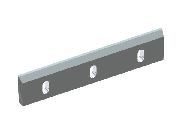 Coltello rotore 485x100x22, Premium Line, 3 asole 22x44, tagliente 60°/50°, 2xM10, versione X per Herbold Meckesheim GmbH 