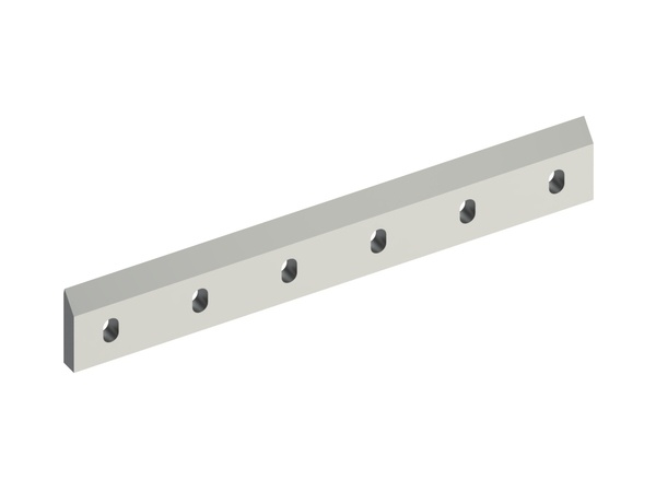 Coltello rotore 633x97x22, Premium Line, 5 filettature M10, tagliente 40°/15°, 6 asole 19x30,5 per Tria 