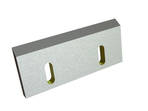 Coltello rotore centrale 200x85x15, Eco Line, 2 asole, 2xM8 filettature, versione X per Hosokawa Alpine AG 