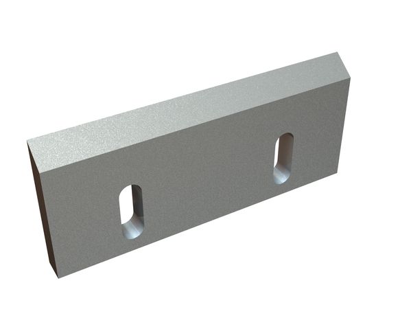 Coltello rotore centrale 200x85x15, Premium Line, 2 asole, 2xM8 filettature, versione X per Hosokawa Alpine AG 