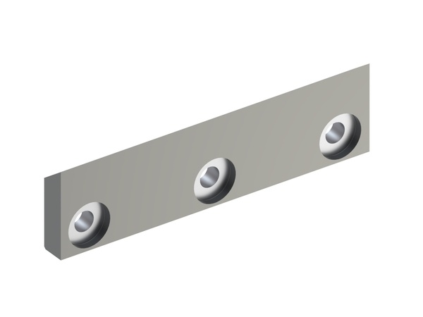 Coltello rotore centrale 328x89x25, Premium Line, 3 fori svasati, tagliente 55°, versione X 