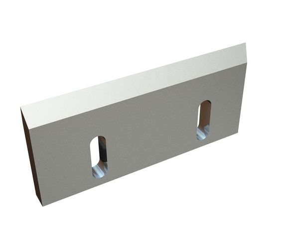 Coltello rotore destro 210x90x16, Premium Line, 2 asole, tagliente 7°/50°, 2xM8, versione X per Hosokawa Alpine AG 