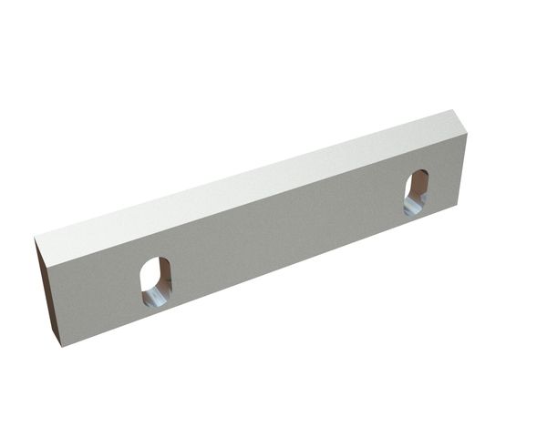 Coltello rotore destro 334x79x20, PremiumCut, 2 asole, tagliente 60°, 2xM8, versione X per Reto Recyclingtechnik 