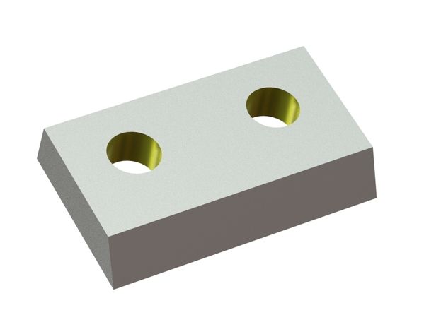 Coltello rotore destro 63x37x9, Eco Line, 2 fori, tagliente 55°, versione X per Wanner Technik GmbH 