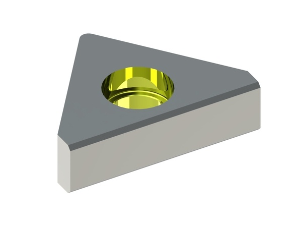 Coltello statore 120×89×32, Eco Line, forma triangolare, punta a 75° arrotondata in alto 