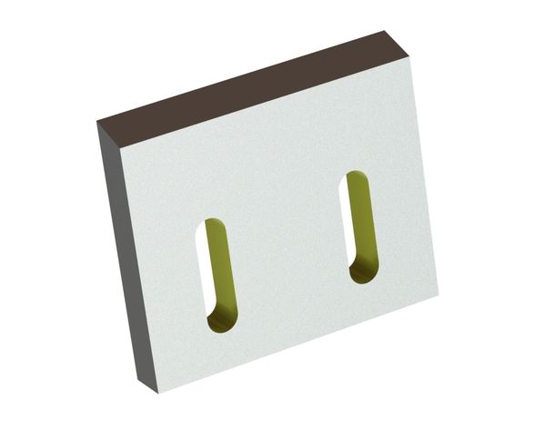 Coltello statore 200x170x28, StandardCut, 2 asole, tagliente 90°/70°, 2xM10 filettatura, versione X 