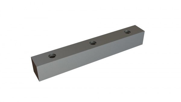 Coltello statore 211x30x28 Premium Line, 3xM12 con svasatura su entrambi i lati, versione Y per Hosokawa Alpine AG 