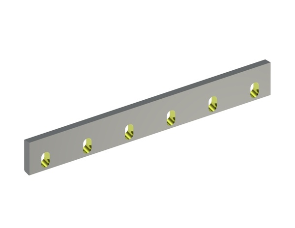 Coltello statore 519x76x20, StandardCut, 6 asole, tagliente 75°, versione X per Heinrich Dreher Maschinenbau 