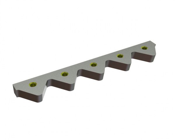 Coltello trituratore rotore 399x66x25, StandardCut, filettatura M16, versione Y per Eldan Recycling 