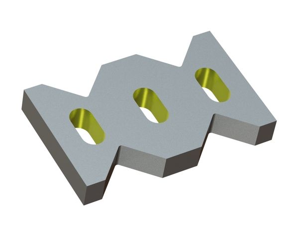 Combing knife 344.6x214x47, Eco Line, version 145, W9 version for Lindner Recyclingtech 