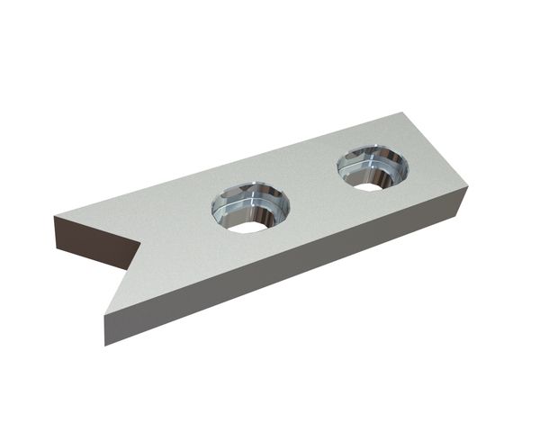 Contracuchilla 125x38x15, Premium Line, versión 35, versión B1 para GROSS Apparatebau GmbH 