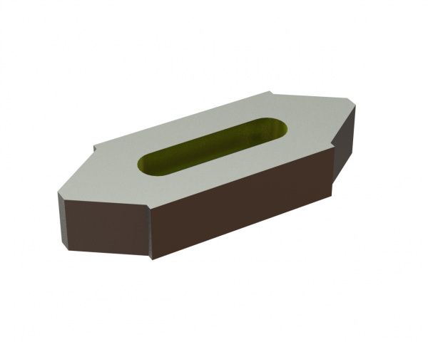 Contracuchilla 218x80x40, Eco Line, versión W9 para Eldan Recycling Eldan HPG 165
