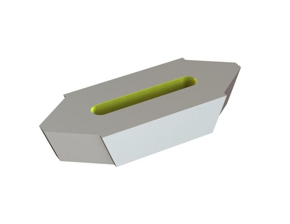 contracuchilla 218x80x40 Premium Line agujeros oblongos 114x17, Schneide70°, variante W para Eldan Recycling 