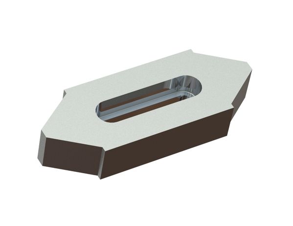 Contracuchilla 218x80x40, Premium Line, versión W9 para Eldan Recycling 