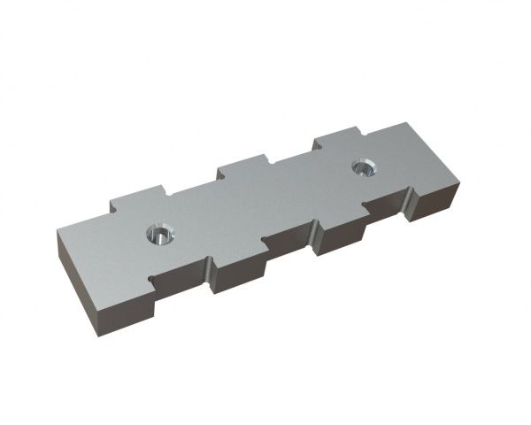 Contracuchilla 267x76x27, Premium Line, para rotor escalonado, versión 40, versión X para Lindner Recyclingtech Lindner Vega 1650