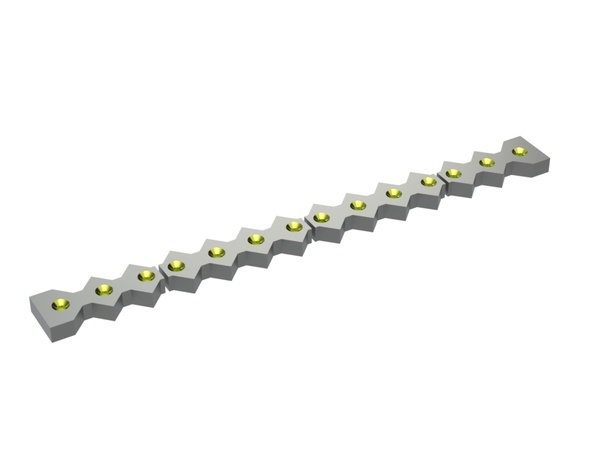 contracuchilla 4-parte 1416x133x45 Eco Line, variante X 