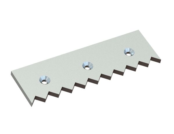 Contracuchilla 410x125x15, Premium Line, 3 perforaciones avellanadas, versión X 