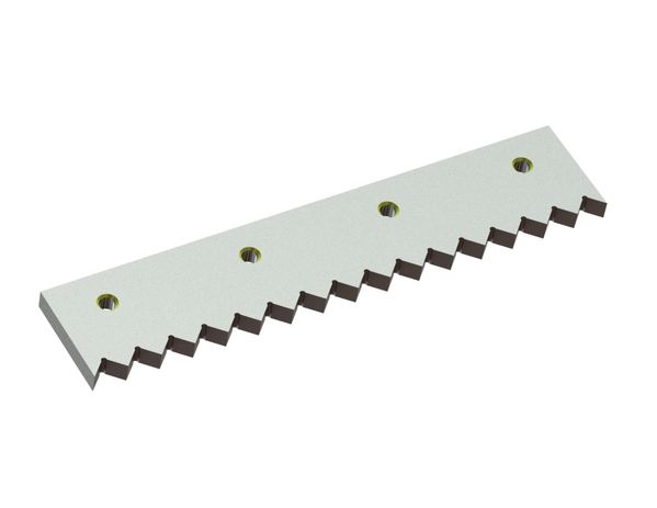 Contracuchilla 479x96x18, StandardCut, paso de diente 30, 4x rosca M16 para Lindner Recyclingtech 