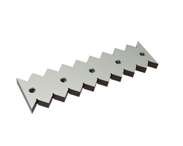 Contracuchilla, 495x135x27, Premium Line, versión 43, versión W para Lindner Recyclingtech 