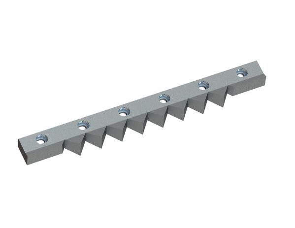 Contracuchilla 595x73x30 Premium Line, versión 40, versión W para Zeno Zerkleinerungsmaschinen 