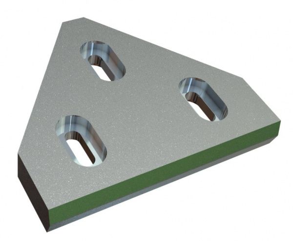 contracuchilla centro 350x300x50 Eco Line variante W9 para Eldan Recycling Eldan SC 1408