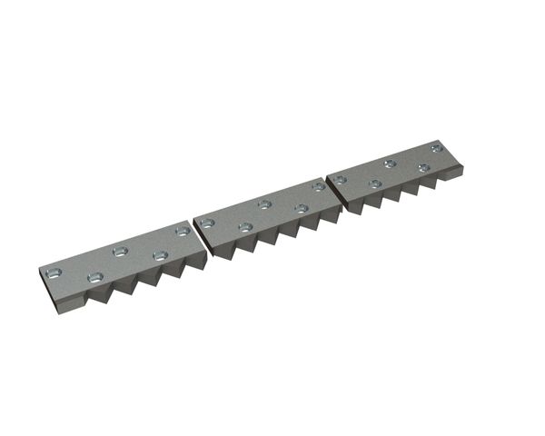 Contracuchilla de 3 piezas 1399x175x40/30 Premium Line, versión 60, versión B1 para Zeno Zerkleinerungsmaschinen 