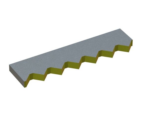 Contracuchilla exterior 429x107x25 Eco Line, versión 60, versión X para Vecoplan Vecoplan VAZ 2500