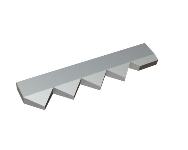 Contracuchilla izquierda 440x98x28 Premium Line, versión 80, versión X para Vecoplan Vecoplan VNZ 210