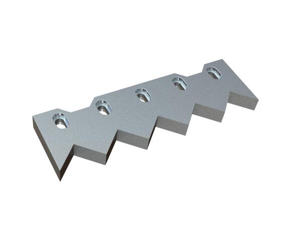 Contre-couteau 390x120x30 PremiumCut version 78 pour Bano Recycling s.r.l. 