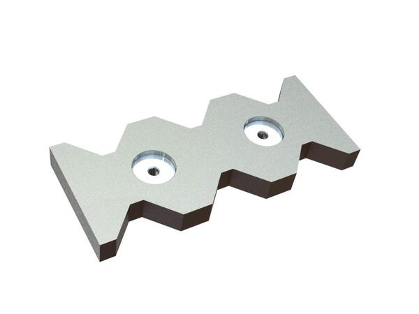Contre-couteau 412x175x38 Premium Line, version 110, version B1 pour Vecoplan Vecoplan VEZ
