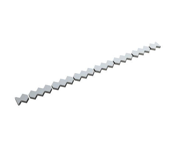 Contre-couteau en 8 parties 2952x200x50, Premium Line, version 110, Creusabro pour Untha Untha XR